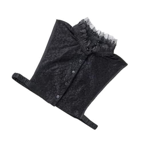 NOLITOY Falscher Kragen Holzohrenkante Verstellbar Abnehmbar Stehkragen Zubehör Für Blusen Kleider Pullover Festliche Anlässe von NOLITOY
