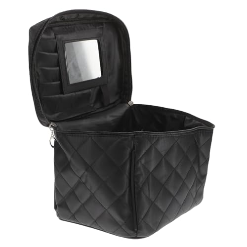 NOLITOY Faltbare Schminktasche mit Spiegel Großer Multifunktionaler Reise Kosmetik Organizer wasserdichte Kulturbeutel für Damen und Teens Tragbare Make Up Tasche mit Geräumigem Stauraum von NOLITOY