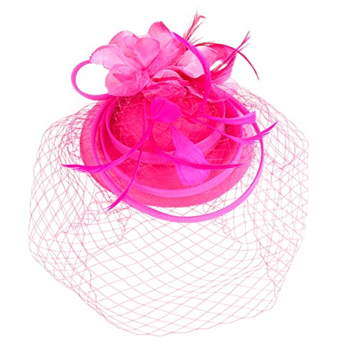 NOLITOY Fascinator Haarschmuck Damen Federn Netz Kopfschmuck mit Clip und Haarreif Verstellbar Elegant für Tea Party Hochzeit Festliche Anlässe Vielseitiges Accessoire von NOLITOY