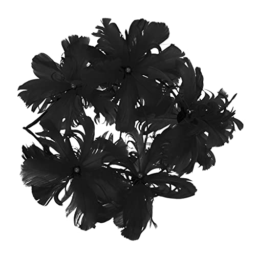 NOLITOY Feather Stirnband Frauen Rosa Haarnadel Trendy Hair Band Perücken Hautpflege Stirnbandzubehör Süßes Rave Braut Seiden Scrunchie Make Up Stirnband Haarbänder Pale Bandana Spa von NOLITOY