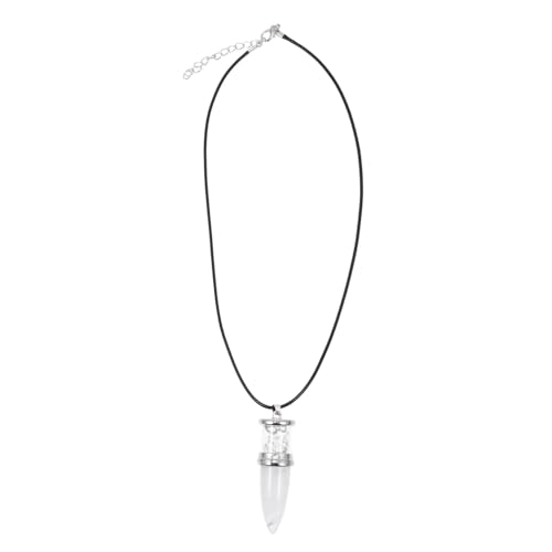 NOLITOY Feiner Weißer Anhänger mit Natürlichem Stein Zierliche Clavicle Kette Modisches DIY Schmuckstück für Damen Eleganter Halsreif für Vielseitige Outfits von NOLITOY