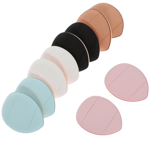 NOLITOY Fingerquaste 10 Stück Mini-Make-Up-Puff Dreieckig Puderquaste Tropfenförmiger Make-Up-Schwamm Nasses Make-Up-Werkzeug Für Foundation Concealer Lidschatten von NOLITOY