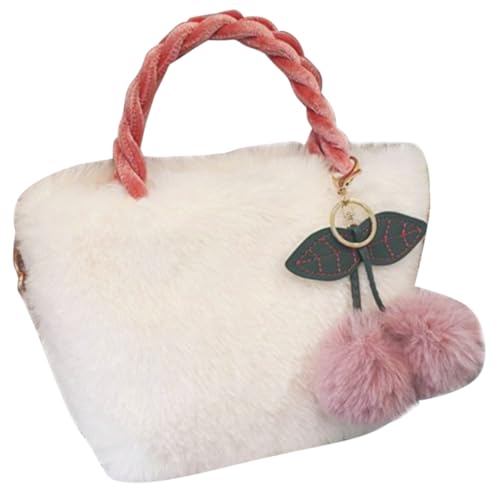 NOLITOY Fluffy Plüsch Umhängetasche Damen Kuschelige Schultertasche Crossbody Handtasche Tote Bag Vielseitig Tragbar für Alltag und Ausflug von NOLITOY