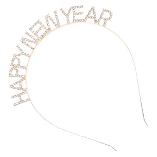 NOLITOY Frohes Neues Jahr Stirnband Frühlingsfest Kopfschmuck Dekor Neujahr Stirnband Haarfärbemittel Neujahrsstirnbänder Für Erwachsene Silvester Hut Tragbar Zinklegierung Akazie Damen von NOLITOY