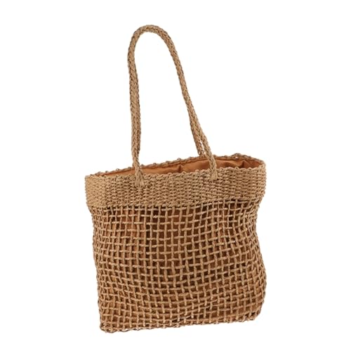 NOLITOY Geflochtene Handtasche Damen Schultertasche Leicht und Geräumig Freizeit und Partytasche Stilvolle Vielseitige Umhängetasche für Alltag und Urlaub von NOLITOY