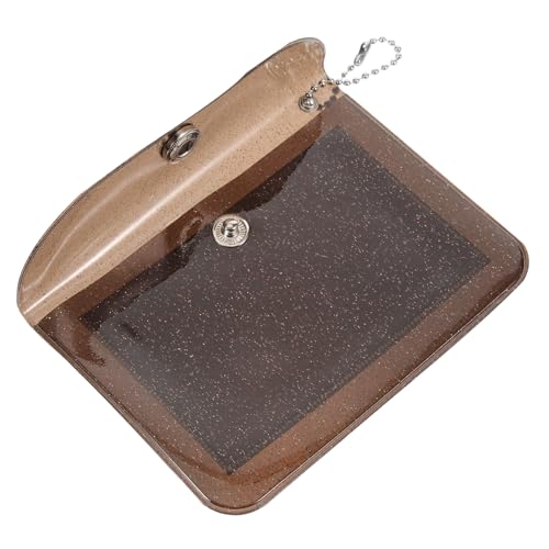 NOLITOY Geldbörse für Münzen Lippenstifte Transparentes Wallet mit Druckknopfverschluss für Damen Reisen Einkaufen Arbeiten Kompakt Leicht Vielseitig von NOLITOY