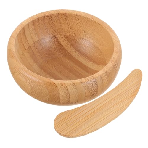 NOLITOY Gesichtsmasken Rührschüssel mit Löffel Langlebiges DIY Skin Care Tool für Zuhause und Kosmetiksalon Leicht zu Reinigen Kompakt für Reisen Hautfreundlich und Formstabil von NOLITOY