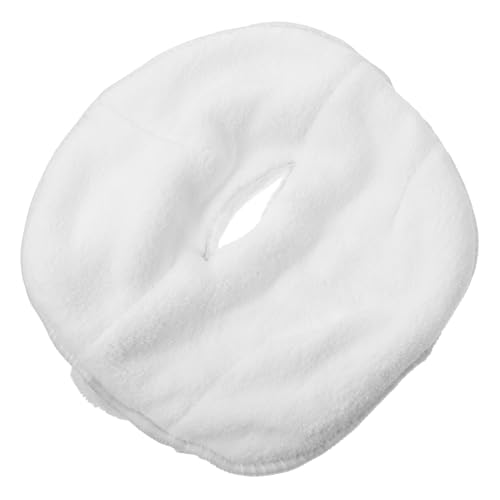 NOLITOY Gesichtspflege Fleece Gesichtsmaske Handtuch mit Elastischem Band Doppelseitig für Heiße und Kalte Anwendungen Saugfähiges Dickes Spa Massagetuch zur Reduzierung von Schwellungen von NOLITOY