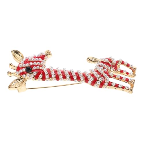 NOLITOY Giraffen Anstecknadel mit Künstlichen Perlen Eleganter Tierbroschen Schmuck für Damen Legerer Anzug Pin Einzigartige Natur Inspirierte Modeschmuck Brosche von NOLITOY