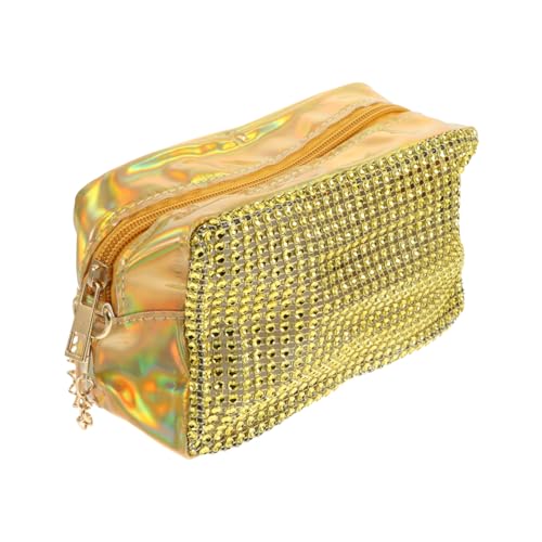 NOLITOY Glänzende Damen Schultertasche mit Flash drill Design Modische Crossbody Tasche für Mädchen Vielseitig Tragbare Kameratasche in Gold Stilvolle Umhängetasche für Alltag und von NOLITOY