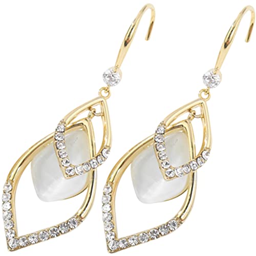 NOLITOY Goldene Lange Ohrringe Damen Elegant Leicht Hängend Kleine Dangle Ohrhänger für Fotos Partys Jubiläen Ohrschmuck für Frauen von NOLITOY