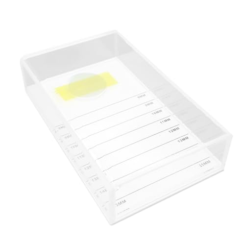 NOLITOY Grafting Eyelash Aufbewahrungsbox Weiß mit Deckel Langlebige Wimpernverlängerung Organizer Stoßfest Luftdicht für Professionelle Schönheitssalons und Persönlichen Gebrauch von NOLITOY