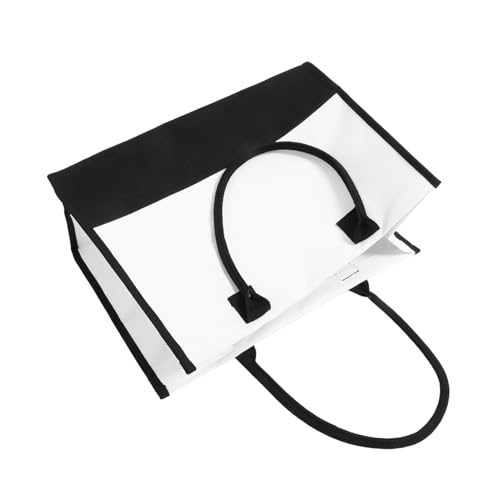 NOLITOY Große Damen Canvas Tasche mit Buchstabenmotiv Geräumige Umhängetasche aus Robustem Segeltuch Modische Tote Bag für Strand Einkaufen Schule und Alltag Wiederverwendbare von NOLITOY