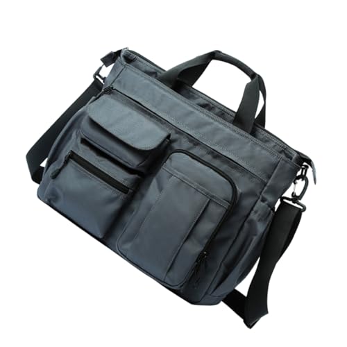 NOLITOY Große Oxford Schultertasche Herren Vielseitige Umhängetasche mit Hoher Kapazität Robustes Material für Outdoor Business und Reisen Leichtes Design mit Mehreren Fächern für Alltag von NOLITOY
