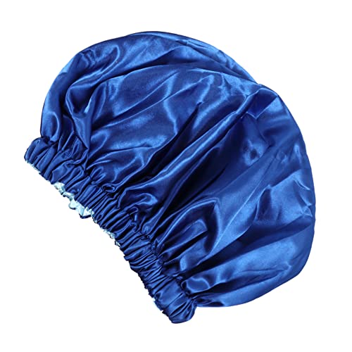 NOLITOY Großer Doppel-layer Satin Schlafhaube Mit Elastischem Band Für Damen Bequemer Haarschutz Für Verschiedene Haarlängen Und Stile Schützt Vor Nächtlichen Störungen Und Sorgt von NOLITOY