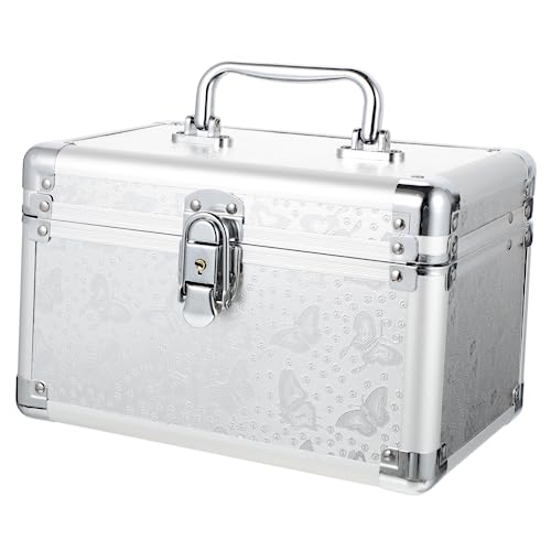 NOLITOY Großer Kosmetikkoffer mit Hoher Kapazität Handlicher Make Up Organizer mit Verstärktem Griff Langlebige Aufbewahrungsbox für Kosmetika für Reise und Make Up Künstler von NOLITOY