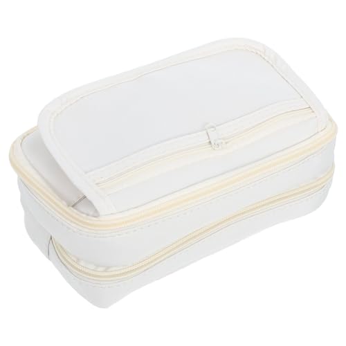 NOLITOY Großes Federmäppchen mit Reißverschluss Geräumige Mädchen Stifttasche Organisierter Schreibwarenhalter für Schule und College Langlebige Aufbewahrung für Stifte Radiergummi Lineal von NOLITOY