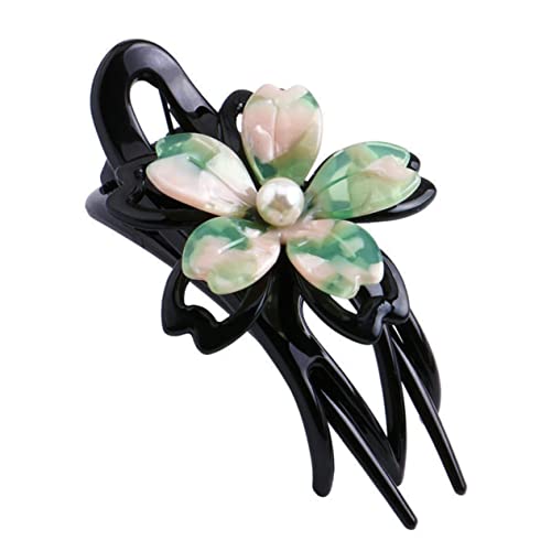NOLITOY Blumenhaarspange Aus Acryl Entenschnabel-clip Für Pferdeschwanz Kopfschmuck Für Frauen Und Mädchen Rutschfest Passend Zu Verschiedenen Outfits Und Frisuren von NOLITOY
