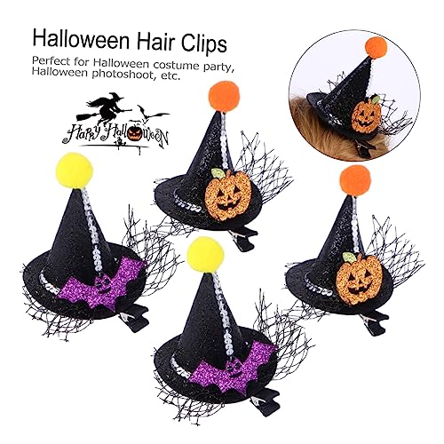 NOLITOY Haarnadel- Für Damen 4 Stück Hexenhut-haarspange Spitze Hutspangen Modische Haarspangen Zum Abteilen Für Frauen Zufälliger Stil von NOLITOY
