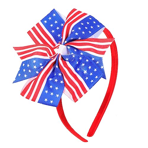 NOLITOY Haarspangen Für Kinder Haarschmuck Bowknot-haarspange Patriotische Haarnadel Patriotische Haarspange Krawatte Vereinigte Staaten Kind Haarschmuck Für Kinder von NOLITOY