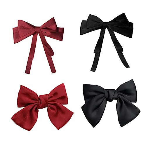 NOLITOY 4stücke Schleifen-haarspangen Für Damen Dekorative Haarspangen Mit Schleife Leicht Und Angenehm Zu Tragen Für Langes Haar Geeignet von NOLITOY