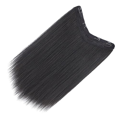 NOLITOY Haarverlängerungen Clip-in Für Damen Langes Glattes Haarteil Synthetische Haarverlängerung Natürlich Aussehend Für Täglichen Gebrauch von NOLITOY