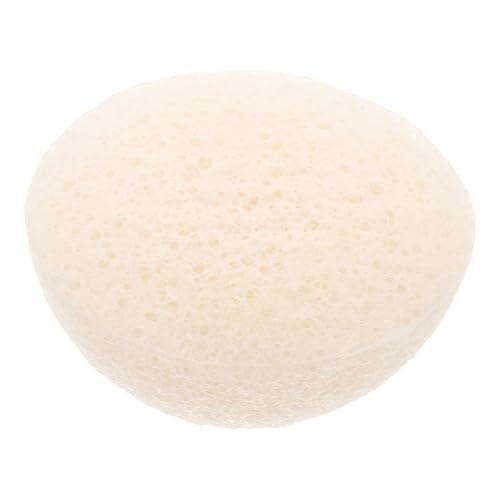 NOLITOY Halbkugelförmiger Gesichtsreinigungsschwamm aus Konjak Sanftes Peeling Porentiefe Make Up Entferner Wiederverwendbar für Frauen und Mädchen Tägliche Hautpflege von NOLITOY