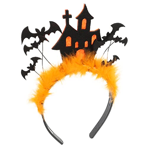 NOLITOY Halloween-stirnband Gotisches Stirnband Fledermaus Stirnband Neuartiges Haarband Teufel Cosplay Stirnband Schwarzes Fledermaus-haarband Tierkostüm Ohr Dekorationen Plüsch Fräulein von NOLITOY