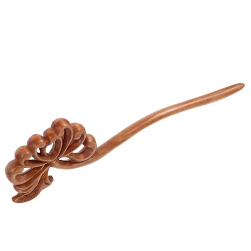 NOLITOY Handgefertigter Holz Haarstab mit Schnitzerei Chinesischer Retro Haarschmuck für Damen Eleganter Updo Haarnadel Passend zu Hanfu und Traditioneller Kleidung von NOLITOY