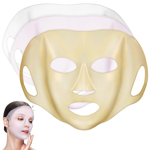 NOLITOY -Hautmaske Wiederverwendbare Gesichtsmaskenabdeckung Feuchtigkeitsspendende Gesichts-Schönheitswickel Für Laken Verhindern Verdunstung Gesichtspflege-Werkzeug von NOLITOY