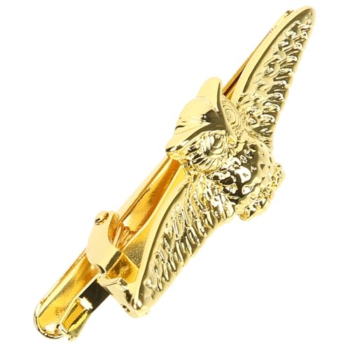 NOLITOY Herren Krawattenklammer Gold mit Eulen Design Eleganter Clip für Reguläre Krawatten für Business Hochzeit und Besondere Anlässe Langlebig und Praktisch von NOLITOY