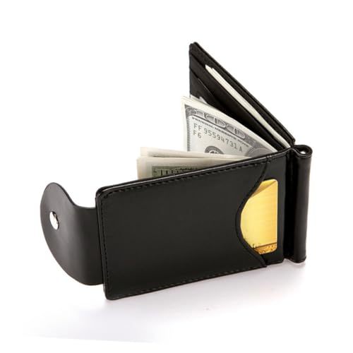 NOLITOY Herren Portemonnaie mit Geldklammer RFID Schutz Kreativer Kartenhalter Multifunktionale Clutch Kleine für Münzen und Scheine von NOLITOY
