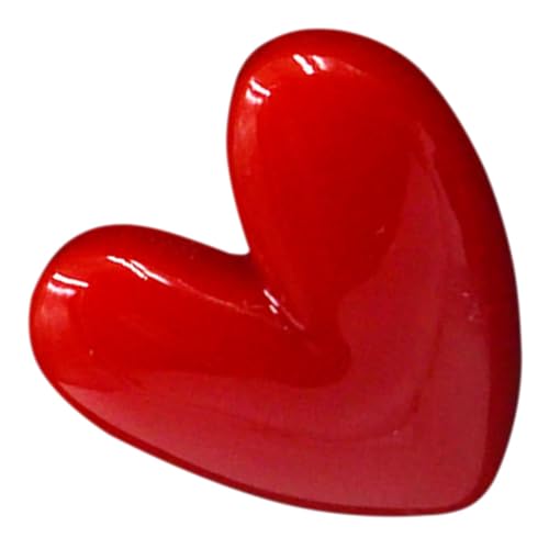 NOLITOY Herz Brosche für Frauen Kreative Rote Herzform Anstecknadel für Kleidung Pullover und Schals Langlebiges Modisches Design mit Feiner Verarbeitung für Romantische Anlässe und von NOLITOY