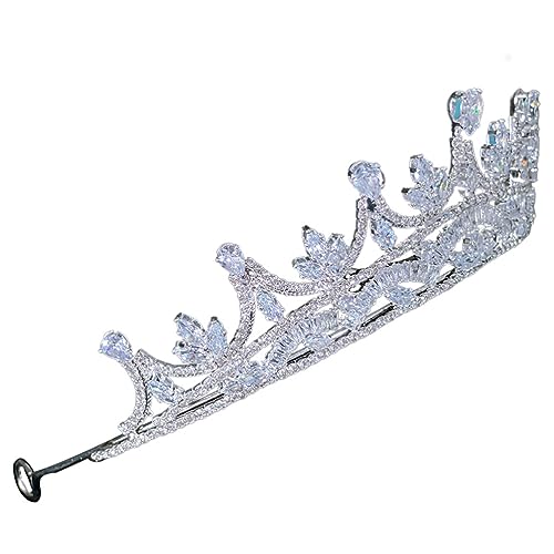 NOLITOY Kronen-Stirnband Krone Diademe Für Frauen Hochzeits-diademe Hochzeit Diademe Strass-diademe Haarschmuck Stirnbänder Bar Mizwa Leichter Luxus Braut Mädchen Krone von NOLITOY