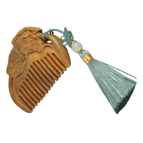 NOLITOY Holzhaarbürste mit Tassel Entwirrende Holzkamm für Frauen Männer Geeignet für Nasses Trockenes Dickes Lockiges Haar Sanfte Massage Ergonomisch Graviertes Lotus design Handlich NOLITOY Holzhaarbürste mit Tassel Entwirrende Holzkamm für Frauen Männer Geeignet für Nasses Trockenes Dickes Lockiges Haar Sanfte Massage Ergonomisch Graviertes Lotus design Handlich von NOLITOY