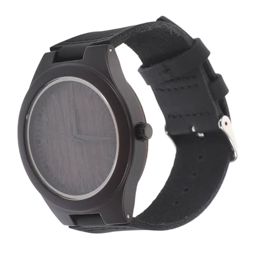 NOLITOY Holzuhr Herren Retro Armbanduhr aus Natürlichem Holz mit Kaffee Farbverlauf Leichtes Design Präzises Quarzwerk Stilvoll für Alltag und an Partner Vater Freund Geeignet von NOLITOY
