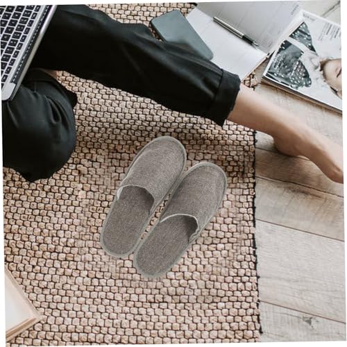 NOLITOY Japanische Faltbare Reisehausschuhe aus Atmungsaktivem Leinen Leicht Tragbar Bequem für Zuhause Hotel und Unterwegs für Platzsparende Aufbewahrung Hautfreundlich und Einfach zu von NOLITOY