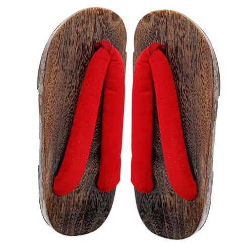 NOLITOY Japanische Holzclogs Sandalen Herren Kreative Clog Slippers mit Rutschfester Sohle und Modischem Design für Alltag und Sommer von NOLITOY