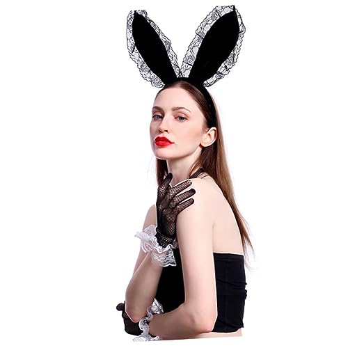 NOLITOY Kaninchenohr Haarreifen Für Party Kopfbedeckung Hasenohren Kopfschmuck Aus Hochwertigem Material Leicht Und Bequem Mit Exquisiter Verarbeitungsqualität Geeignet Für Cosplay-auftrit von NOLITOY