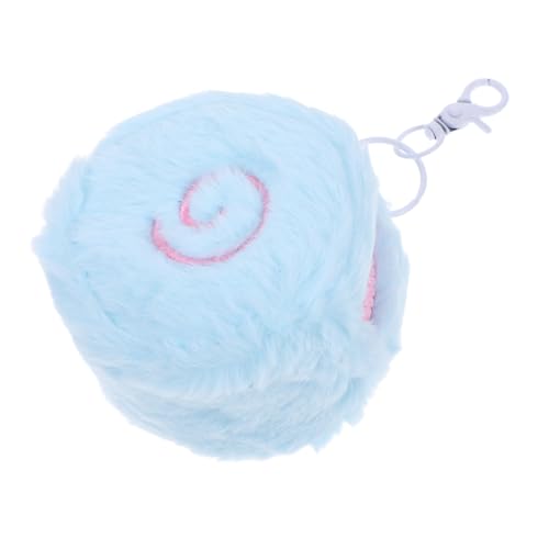 NOLITOY Kawaii Plüsch-münzbeutel: Rundes Mini-Portemonnaie, Bezaubernde Reißverschlusstasche Für Kopfhörer, Datenkabel – Flauschige Wechseltasche Als Rucksack-Dekoration von NOLITOY