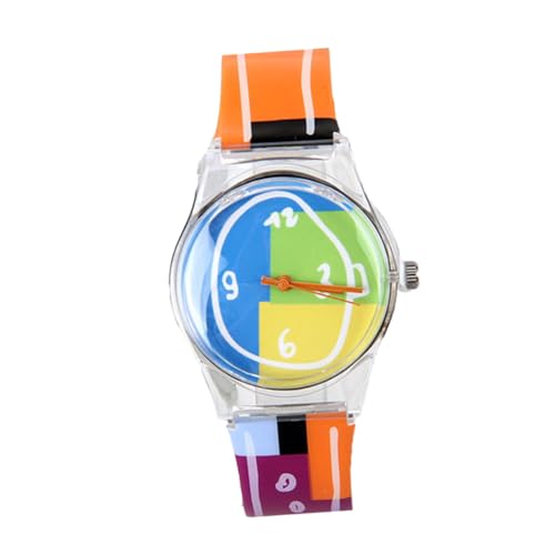 NOLITOY Kinderuhr Cartoon Design Verstellbar Flexibel Armbanduhr Modisch für Schüler mit Präziser Zeitmessung und Komfortablem Weichem Band Passend zu Freizeitkleidung von NOLITOY