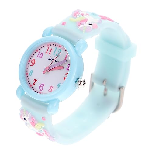 NOLITOY Kinderuhr mit Wasserdichtem Quarzwerk Verstellbares Armband Cartoon Einhorn Design Sportuhr für Mädchen Strapazierfähige und Bequeme Kinderarmbanduhr von NOLITOY