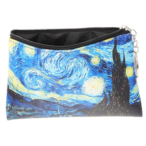 NOLITOY Klein Münzbeutel PU mit Schlüsselanhänger Damen Geldbörse im Van Ölmalerei Design Praktische Münztasche für Studenten und Unterwegs NOLITOY Klein Münzbeutel PU mit Schlüsselanhänger Damen Geldbörse im Van Ölmalerei Design Praktische Münztasche für Studenten und Unterwegs von NOLITOY