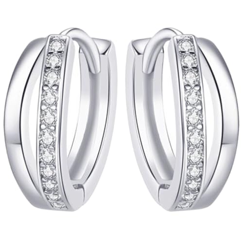 NOLITOY Kleine Creolen Ohrhänger Damen Ohrschmuck Elegant Leicht Komfortabel Modisch für Frauen und Mädchen von NOLITOY