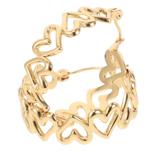 NOLITOY Kleine Herzförmige Creolen Ohrringe aus Minimalistisch und Leicht Sichere und Hautfreundliche Ohrschmuck für Damen und Herren Zeitloses Design für Alltag und Besondere Anlässe NOLITOY Kleine Herzförmige Creolen Ohrringe aus Minimalistisch und Leicht Sichere und Hautfreundliche Ohrschmuck für Damen und Herren Zeitloses Design für Alltag und Besondere Anlässe von NOLITOY