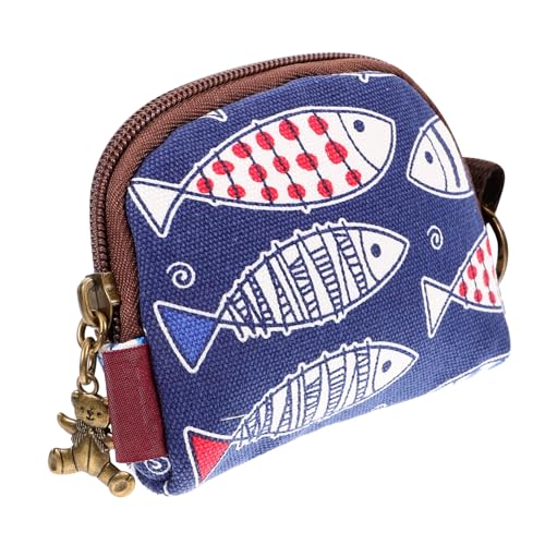 NOLITOY Kleine Japanische Münzbörse für Damen Modischer Kompakter Geldbeutel aus Praktischer Organizer für Kleingeld und Kleine Accessoires Süßes Geschenk für Freundinnen von NOLITOY