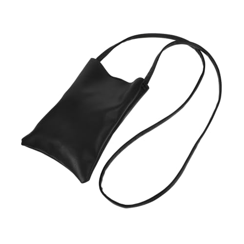 NOLITOY Kleine Schwarze Crossbody Handytasche mit Knopfdesign Kompakte Mini Umhängetasche für Damen Smartphone Halter Vielseitige Geldbörse für Karten Schlüssel und Münzen Leicht und von NOLITOY