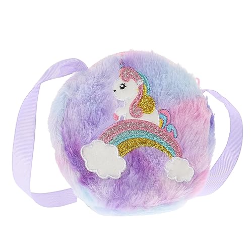 NOLITOY Kleinkind Mädchen Geldbörse Einhorn Tasche Umhängetasche Für Mädchen Kleinkind-geldbörse Handtaschen Crossbody-umhängetasche Umhängetasche Für Kinder Schulterriemen Münze Plüsch von NOLITOY