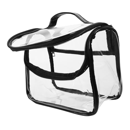 NOLITOY Transparente Reise-Make-up-Tasche Kosmetiktasche Mit Reißverschluss Make-up-Aufbewahrungstasche Für Damen Spritzwassergeschütztes PVC-Material Geräumiger Innenraum Für Kosmetik Und von NOLITOY