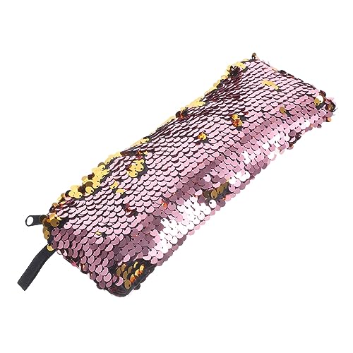 NOLITOY Kosmetiktasche Für Damen Tragbare Make up Tasche Aus Polyester Glitzer Design Reise Organizer Mit Reißverschluss Multifunktionale Kosmetiktasche Für Toilettenartikel Und von NOLITOY